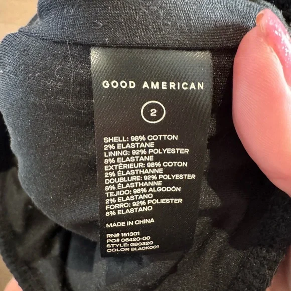 Good American Long Sleeve Funnel Neck Rib Bodysuit - Picture 10 of 11